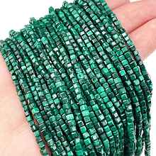 Natural Malachite Beads Strands G-C009-B24-01