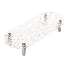 Transparent Acrylic Decorative Footed Tray DIY-WH0430-104A