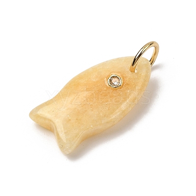 Natural Topaz Jade Pendants X-G-A297-01G-06-1