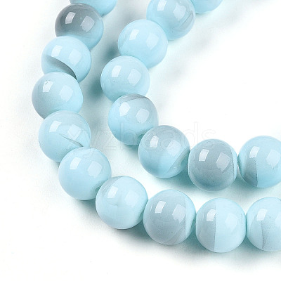 Baking Paint Glass Beads X1-DGLA-N013-10mm-03-1