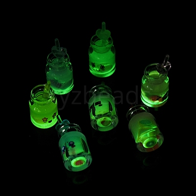 Luminous Translucent Resin Pendants RESI-D057-04-1