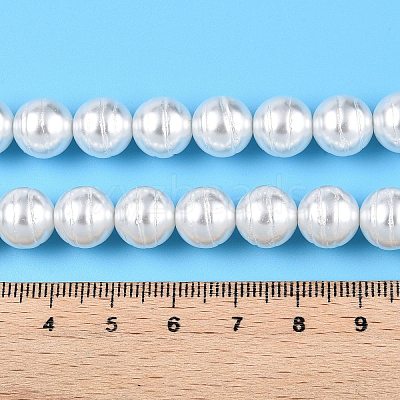 Transparent Spray Painted Glass Beads Strands GLAA-N001-40-1