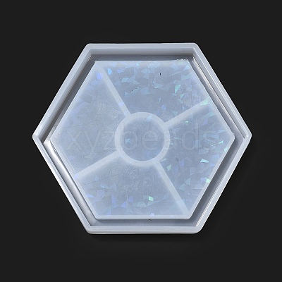Silicone Laser Effect Cup Mat Molds X-DIY-C061-03A-1