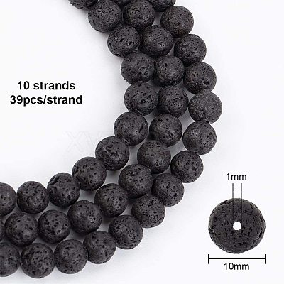 Natural Lava Rock Beads Strands X-G-OC0001-38-10mm-1