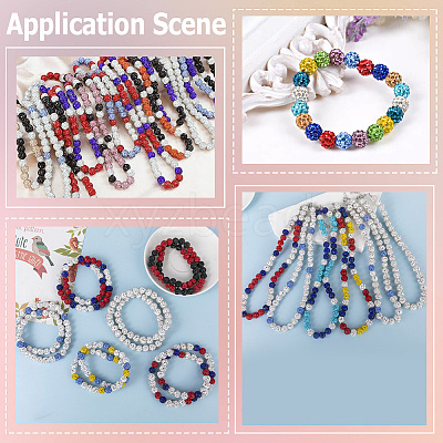 40Pcs 20 Colors Resin Rhinestone Beads RESI-PA0001-25-1