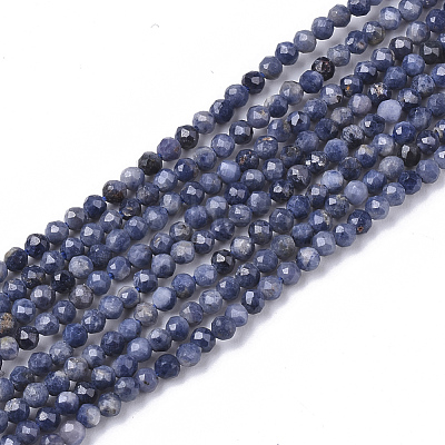 Natural Sapphire Beads Strands X-G-S361-2mm-009-1