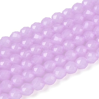 Imitation Jade Glass Beads Strands X-GLAA-T028-4mm-11D-1