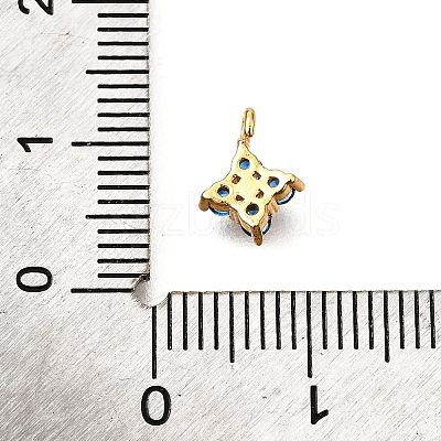 Brass Micro Pave Cubic Zirconia Pendants KK-D356-07A-G-1