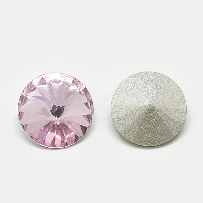 Pointed Back Glass Rhinestone Cabochons RGLA-T086-8mm-10-1