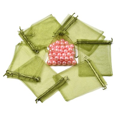 Organza Gift Bags with Drawstring OP-R016-13x18cm-13-1