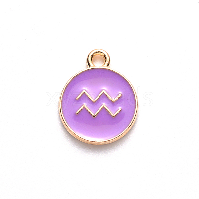 Alloy Enamel Pendants ENAM-S124-01A-01J-1