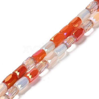 Electroplate Glass Beads Strands EGLA-D030-08E-1