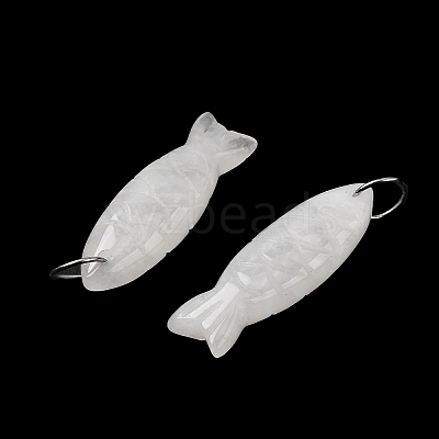 Natural Quartz Crystal Carved Pendants G-G314-01P-09-1