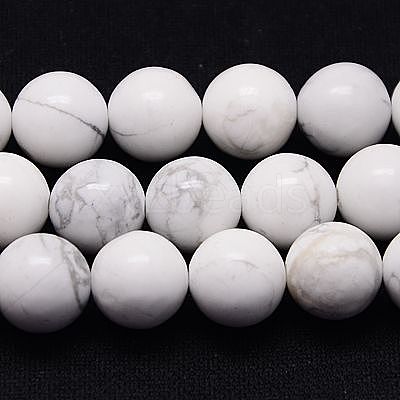 Natural Howlite Beads Strands X-TURQ-G090-6mm-1