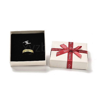 Cardboard Couple Ring Packaging Boxes CON-Z006-02A-1
