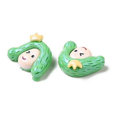 Opaque Resin Cabochons CRES-M017-02C-1