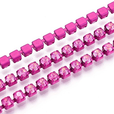 Iron Rhinestone Cup Chains CH-T006-05B-06-1