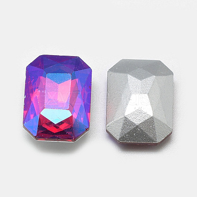 Pointed Back Glass Rhinestone Cabochons RGLA-T019-10x14mm-03-1