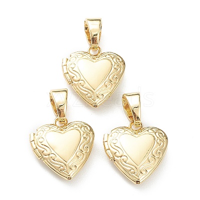 Brass Locket Pendants LS-KK-P199-15G-1