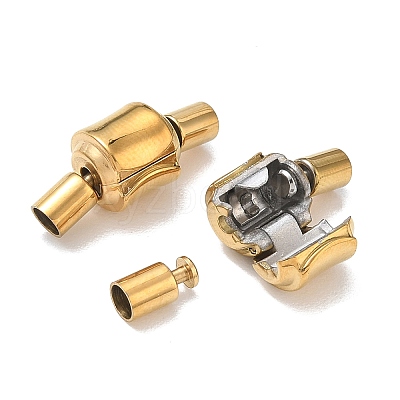 304 Stainless Steel European Clasps with Cord Ends SA-CBABC0F-11G-1