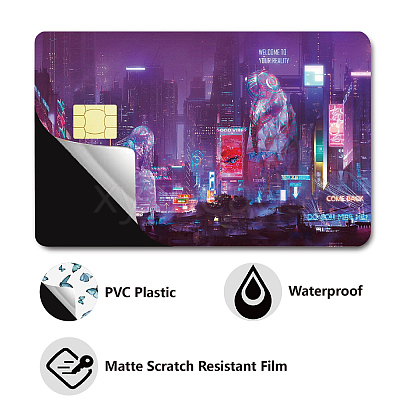 PVC Plastic Waterproof Card Stickers DIY-WH0432-070-1