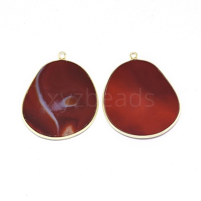 Natural Carnelian Pendants G-E526-09B-1