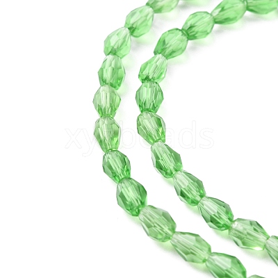 Glass Beads Strands GLAA-R024-6x4mm-6-1