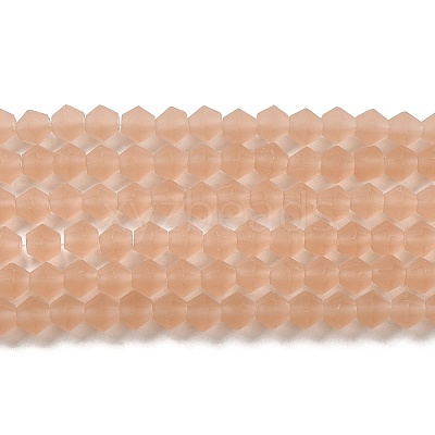 Imitate Austrian Crystal Frosted Glass Beads Strands EGLA-A039-T6mm-MD12-1