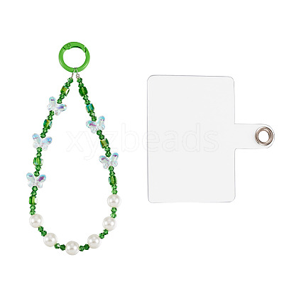 Resin Beads Mobile Straps AJEW-TAC0006-10B-1