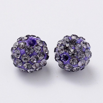 Pave Disco Ball Beads RB-H258-8MM-539-1