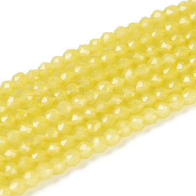 Imitation Jade Glass Beads Strands GLAA-T028-2mm-11J-1