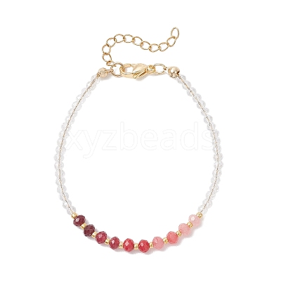 4Pcs Dyed Natural Malaysia Jade & Glass Beaded Bracelets for Women BJEW-JB13076-1