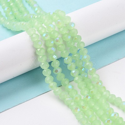 Electroplate Glass Beads Strands EGLA-A034-J8mm-L04-1