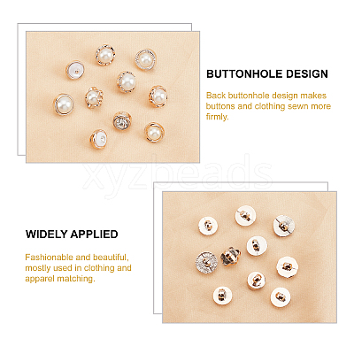 1-Hole Plastic Buttons BUTT-WH0020-11-1