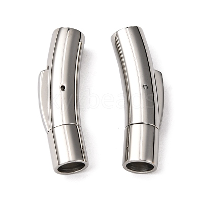 Tarnish Resistant 304 Stainless Steel Bayonet Clasps X-STAS-I013-5mm-1