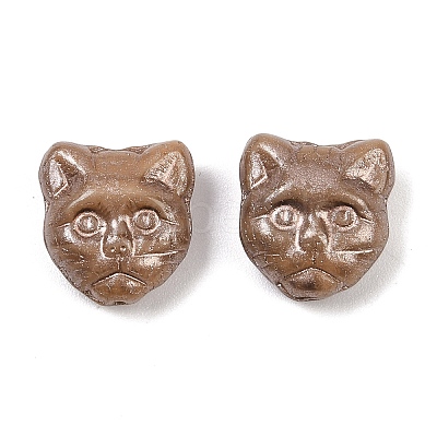 Czech Pressed Glass Beads GLAA-I061-04A-1