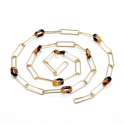 Handmade Brass Paperclip Chains CHC-H102-09G-1