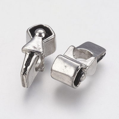 Ion Plating(IP) 304 Stainless Steel European Beads STAS-J022-012AS-1