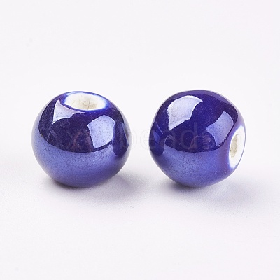 Glazed Porcelain Beads PORC-D001-12mm-14-1
