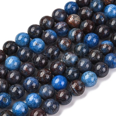 Natural Blue Opal Beads Strands G-H045-A02-8MM-1