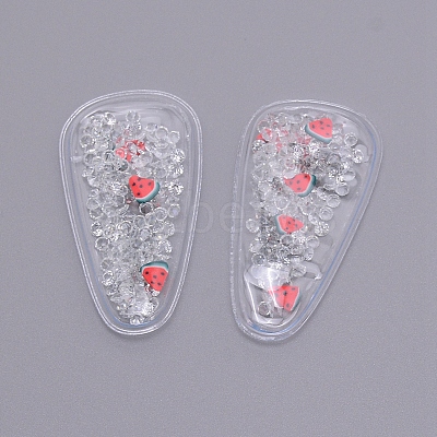 Plastic with Resin and Polymer Clay Accessories RESI-CJC0007-32I-1