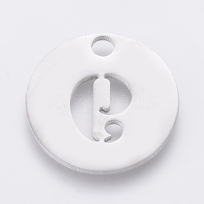 Non-Tarnish 304 Stainless Steel Pendants STAS-F233-09-P-1