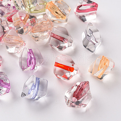 Transparent Acrylic Beads TACR-S154-04A-1