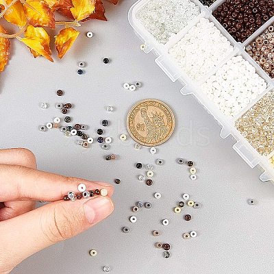 8/0 Glass Seed Beads SEED-NB0001-12A-3mm-1