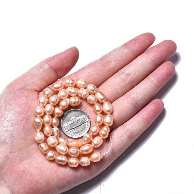 Natural Cultured Freshwater Pearl Beads Strands PEAR-N012-06B-1