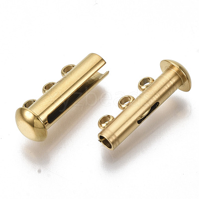 304 Stainless Steel Slide Lock Clasps X-STAS-S079-158G-1