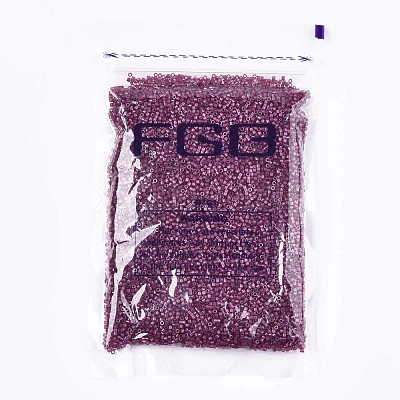 FGB 11/0 Grade A Baking Paint Glass Seed Beads SEED-S030-1147-1