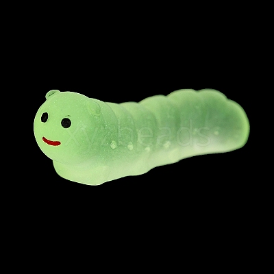 Luminous Resin Worm Ornament DJEW-R011-01C-05-1