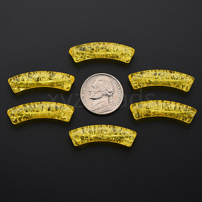 Transparent Crackle Acrylic Beads CACR-S009-001A-N81-1
