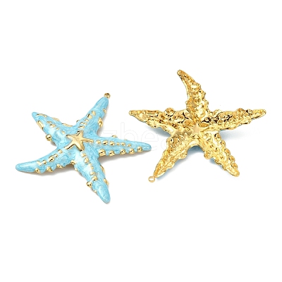 Ocean 304 Stainless Steel Enamel Big Pendants STAS-T076-08C-03G-1